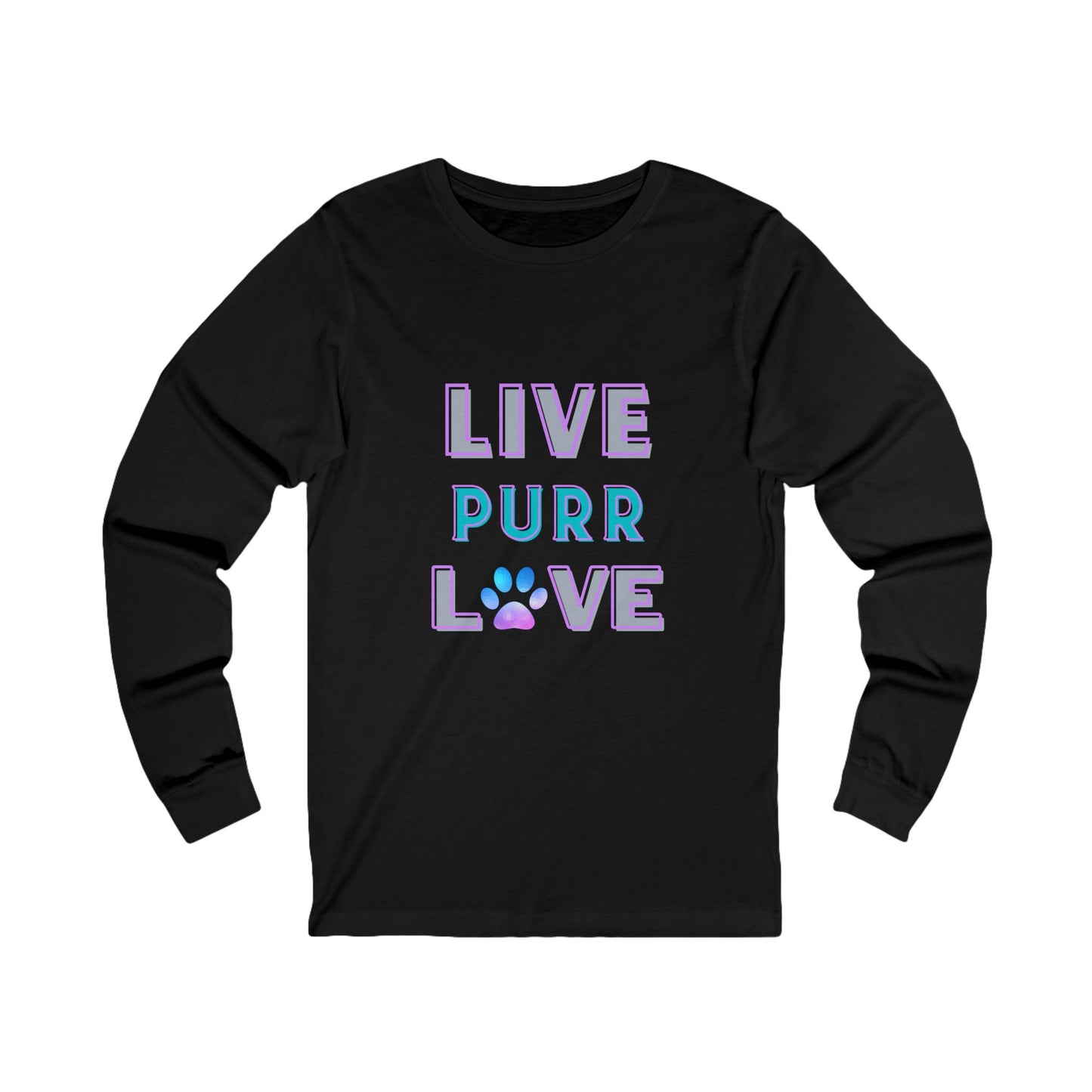 Live Purr Love Long Sleeve Tee