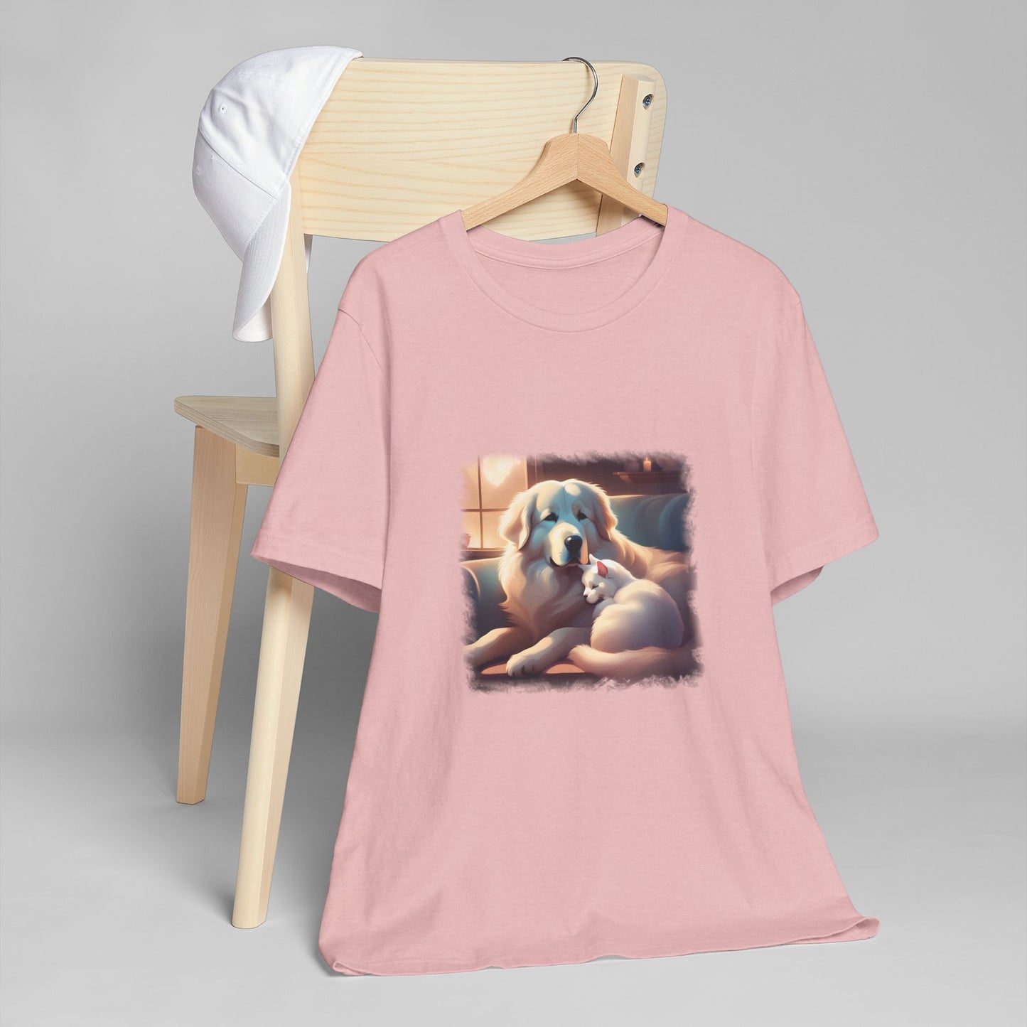 Great Pyrenees guarding her kitty  T-Shirt