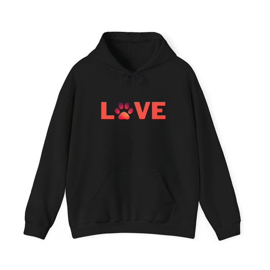 Love with a paw Hooded Sweatshirt