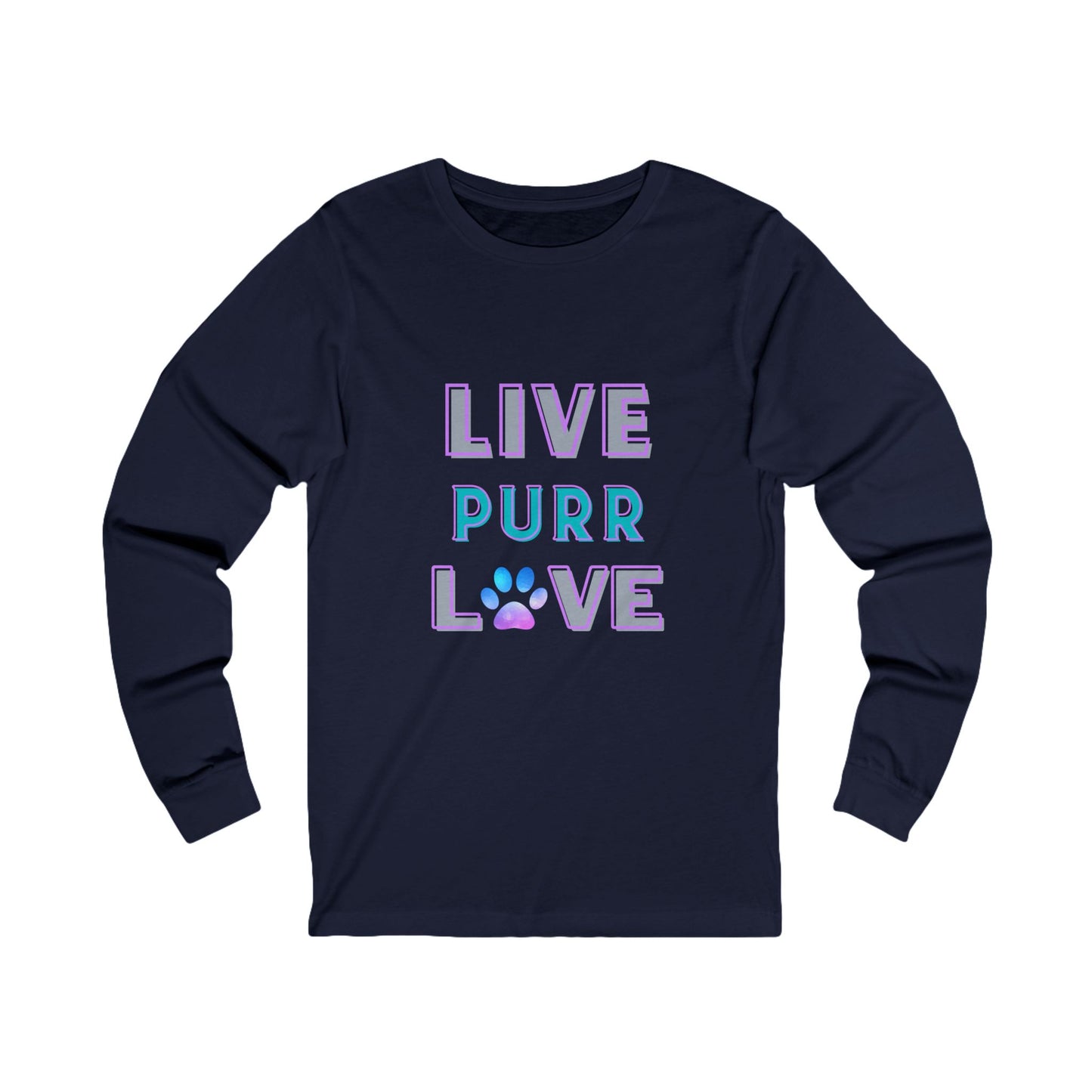 Live Purr Love Long Sleeve Tee