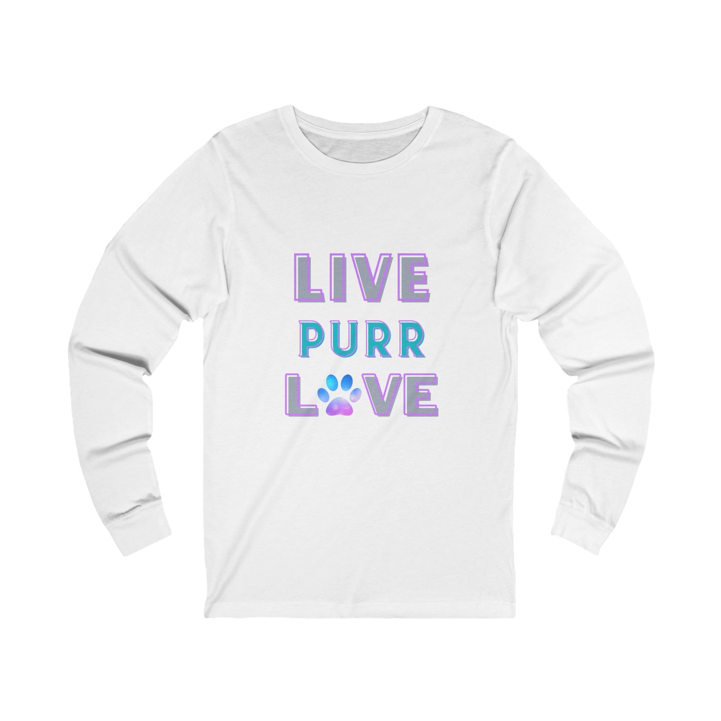 Live Purr Love Long Sleeve Tee