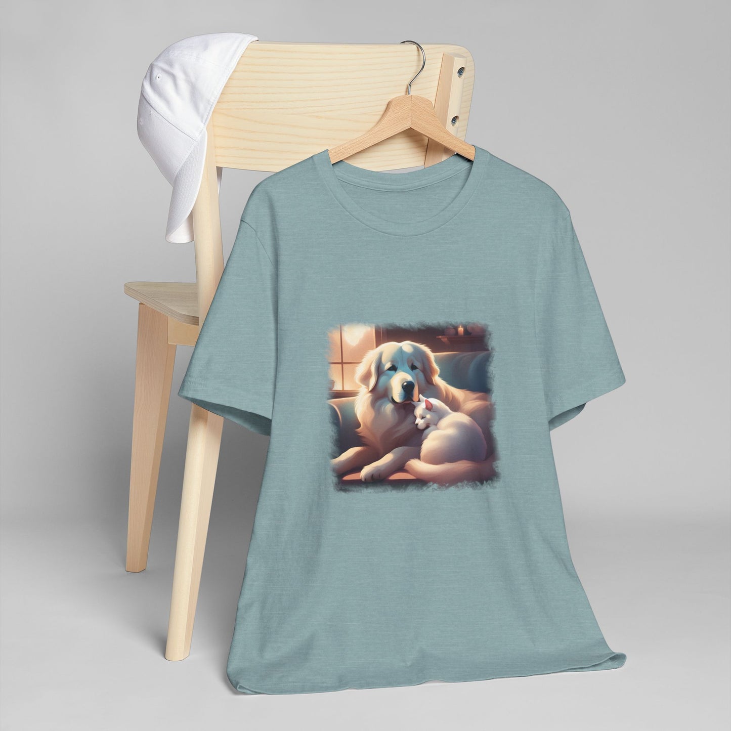 Great Pyrenees guarding her kitty  T-Shirt